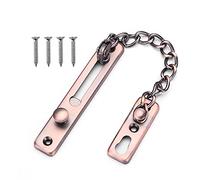 Cerradura de restricción de ventana abatible, cerradura de cadena, cerradura de seguridad de ventana deslizante con tornillo, cerradura de acero inoxidable resistente. Cerradura de patio deslizante, a prueba de niños