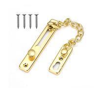 Cerradura de restricción de ventana abatible, cerradura de cadena, cerradura de seguridad de ventana deslizante con tornillo, cerradura de acero inoxidable resistente. Cerradura de patio deslizante, a prueba de niños