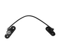 Cerradura de restricción de ventana, cerradura de puerta de ventana para niños, cierre de alambre de seguridad para niños con llaves de tornillo para niños, seguridad para bebés, hogar público (negro)