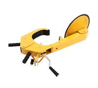 Cerradura de rueda para coche, con 2 llaves y ventosa, antirrobo, bloqueo de rueda de remolque para coche, camión, SUV, caravana, barco, amarillo