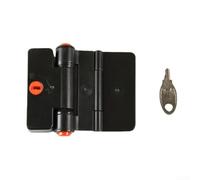 Cerradura de seguridad ABS multifunción para niños con contraseña de doble botón para refrigeradores, armarios y cajones, fácil instalación sin herramientas ni perforación (negro)