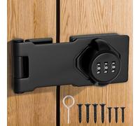 Cerradura de seguridad con cerradura de combinación de 4 pulgadas, cerradura de armario para puertas pequeñas, armarios, puerta de granero, baño, exterior, garaje, jardín