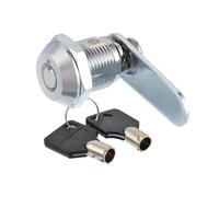 Cerradura de seguridad de 16/20/25/30 mm con cilindro de metal for armario, cajón, buzón, puerta de armario con 2 llaves, 1 unidad(16mm)