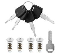 Cerradura de seguridad de 4 piezas para Thule con 4 llaves y 1 llave de control, candados para portaequipajes de techo, portabicicletas, torres