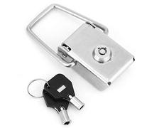 Cerradura de seguridad de acero inoxidable con pestillo de palanca y hebilla con 2 llaves, 70 mm