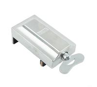 Cerradura de seguridad de aleación de aluminio para puertas correderas y ventanas, tope antirrobo con llaves