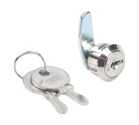 Cerradura de seguridad de cajón de aleación de zinc para cajas registradoras, taquillas, unidades de almacenamiento y archivadores con placa gruesa de 2 llaves (B)