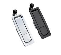 Cerradura de seguridad for gabinete de RV, palanca de panel, botón pulsador, 1 unidad(57Long Rod Silver)
