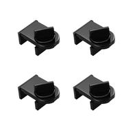 Cerradura de seguridad for ventana, cerradura deslizante aleación aluminio, puerta corredera, hebilla ajustable, bloqueo tope for el hogar, 4 Uds para Ventanas(Black)