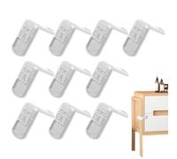Cerradura De Seguridad Infantil | Seguridad Infantil para Armarios y Puertas | Prueba De Gabinete Seguro A Prueba De Niños 10 Piezas Para Muebles Cocina Hogar Cajones Despensa