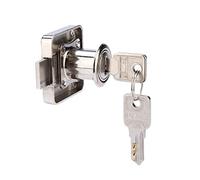 Cerradura de seguridad para muebles de gabinete, cajón, armario, cerradura de leva de un solo punto con llaves para gabinete de exhibición, cajón, oficina del hogar (138-22)