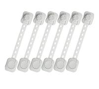 Cerradura de seguridad para niños UPVC, Cerradura de correa autoadhesiva for cajón armario frigorífico, paquete multicolor 6