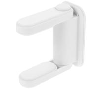 Cerradura de Seguridad y 2 Deflectores Manija de Palanca para Puerta | Abs y Pom, Blanco, Compatible Distintas Manetas, Botón de Apertura, para Bebés