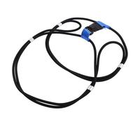 Cerradura de Tapa de Cubo de Basura para Animales, Negra | Cuerda Elástica de Plástico, Instalación sin Herramientas, para Cubos Exteriores y Carritos Residenciales