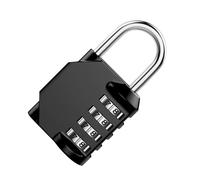 Cerradura de taquilla para gimnasios - Aleación de zinc 6,1 x 3,2 cm | Candado de combinación de 4 dígitos reajustable Candado de alta seguridad para equipaje, escuela, gimnasio, puertas, maletas