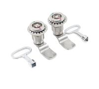 Cerradura de tracción MS816 de acero inoxidable 304 for caja de distribución, cerradura con tensor telescópico, cerradura de leva for gabinete, 1 unidad(3-angle lock)