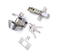 Cerradura de un solo cilindro con seguridad de fácil instalación, construcción de metal para puertas exteriores, cerradura de mortaja de un solo cilindro