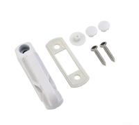 Cerradura de ventana, 1 paquete con tornillos, mango de plástico blanco en T para marco para ventanas, pestillo de seguridad antirrobo, diseño de agarre ergonómico para mejoras del hogar