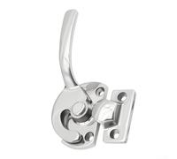 Cerradura de ventana de acero inoxidable 304 con acabado de espejo para deslizamiento horizontal vertical y doble colgante, compatible con mano izquierda y derecha (FHS01-125left)