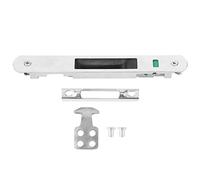 Cerradura de ventana deslizante de ventana,Akozon 7.8x1.1 pulgadas Acero inoxidable Cerradura de puerta corredera de vidrio simple Cerradura de puerta de patio con cerradura de gancho de ventana