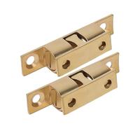 Cerradura del cierre de la puerta del gabinete de Cierre De Puerta Doble Rodillo Multicolor 40-60mm 1/3/5 Piezas(Gold-60mm,3PCS)