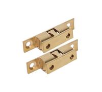 Cerradura del cierre de la puerta del gabinete de Cierre De Puerta Doble Rodillo Multicolor 40-60mm 1/3/5 Piezas(Gold-40mm,3PCS)