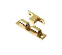 Cerradura del cierre de la puerta del gabinete de Pestillos de doble rodillo latón for armarios y puertas, multicolor, 40-60mm, 1/2/5/10 Uds(Copper-(40mm),2PCS)