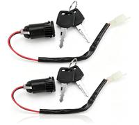 Cerradura del interruptor de encendido, 2 piezas Cerradura del interruptor de encendido Accesorios Reemplazo Interruptor de llave universal para Bicicleta eléctrica Triciclo Scooter Motocicleta