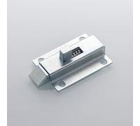 Cerradura deslizante de acero inoxidable for puertas de gabinetes, ventanas, mascotas y más, acabado plateado resistente a la erosión.(Reverse tongue)