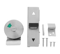 Cerradura Deslizante de Baño Indicador Libre Ocupado de Acero Inoxidable | Cabina Pública y Baño Doméstico, Cuerpo Estrecho, Evita Aperturas Accidentales, Acabado Plata