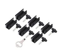 Cerradura deslizante de seguridad de aleación de aluminio, conjunto de bloqueo Horizontal Vertical, puerta de vidrio, ventana, prevención de robo adecuada para niños