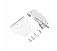 Cerradura deslizante para ventana compatible con colgar individual y doble para ofrecer vertical para una construcción duradera de aleación de zinc y bloqueo de seguridad fiable (agujero medio blanco)