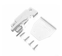 Cerradura deslizante para ventana compatible con colgar individual y doble para ofrecer vertical para una construcción duradera de aleación de zinc y bloqueo de seguridad fiable (agujero lateral negro