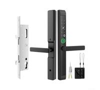 Cerradura Digital Aluminio Huella Dactilar Teclado | Huella dactilar y teclado, para acero inoxidable, núcleo mecánico sólido, durabilidad extrema, seguridad comercial