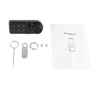 Cerradura digital con teclado, cerradura electrónica táctil de seguridad con contraseña para armarios y taquillas, ABS negro, 92,5 x 37,2 x 14,5 mm, 1 unidad.