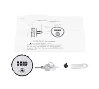 Cerradura digital for gabinete con leva de aleación zinc anulación llave, código combinación 100 números for gabinetes metálicos madera y seguridad acceso sin