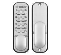 Cerradura digital para puerta con código de bloqueo de HomeSecure, resistencia meteorológica, cromada