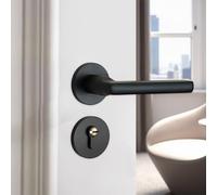Cerradura División Silenciosa para acero Manganeso Negro Cerradura | dividido para fácil montaje, para ideal bricolaje, sin herramientas complejas, ahorro tiempo
