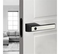 Cerradura ecológica para puerta de aleación de zinc, ventosas magnéticas, silencio, cerradura de una palabra, moderno y minimalista interior de dormitorio, manija de puerta invisible, 1 unidad (60A1