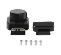 Cerradura eléctrica con contraseña, cerradura de cajón de código digital para armario de cristal, cerradura de puerta abierta a presión con teclado (tipo A, negro)