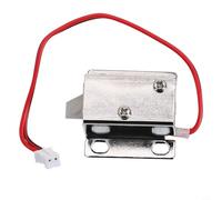 Cerradura eléctrica de 12 V CC con solenoide electroimán, diseñada para armarios o puertas, a prueba de óxido y compacta con interrupción rápida