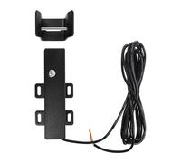 Cerradura eléctrica de 24 V CC para puerta giratoria con 2 llaves | Bloqueo automático | Cable de conexión de 5 m | Carcasa de acero | Para puertas de una y dos hojas a juego