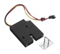 Cerradura Eléctrica de Titanio para Mini Frigorífico Control Remoto | Bloqueo Magnético, Batería Aa Doble, Acabado Negro Metálico, para Armarios de Servidor y Salas de Descanso