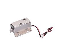 Cerradura eléctrica electromagnética de solenoide, cerradura de puerta electrónica para gabinete y cajón, cerradura de metal ultrafina de bajo consumo de 12 V con desbloqueo