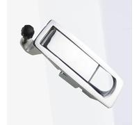 Cerradura eléctrica para puerta de gabinete, aleación de zinc, rebote plano con llave para puertas de maletero de RV y múltiples aplicaciones de almacenamiento, bloqueo seguro (plata #2)