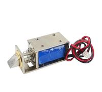 Cerradura eléctrica pequeña con solenoide, cerradura de perno eléctrico, electroimán, recorrido de 10 mm, cerradura electromagnética, cerradura magnética for puerta (LY03A-24V)(LY03A-24V)