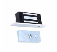 Cerradura electromagnética de 60 kg, fuerza de sujeción de 12 V, cerradura eléctrica magnética de aleación de aluminio, sistema de control de acceso de puerta individual montado en mortaja para