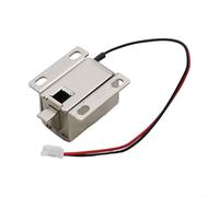 Cerradura electromagnética para cajón, archivador y gabinete de almacenamiento, cerradura magnética eléctrica de 27 x 28 x 17.5 mm DC6V/DC24V, distancia de activación de 4.4 mm, plata (DC24V)