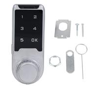 Cerradura electrónica de gabinete, cerradura de seguridad digital con teclado táctil sin llave y contraseña, código personalizable de 1 a 15 dígitos con alerta luminosa y sonora, (L30)