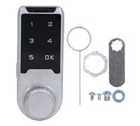 Cerradura electrónica de gabinete, cerradura de seguridad digital con teclado táctil sin llave y contraseña, código personalizable de 1 a 15 dígitos con alerta luminosa y sonora, (L20)